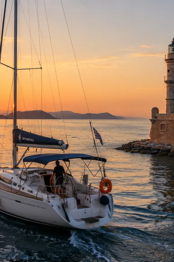 Sun Odyssey 40 | Jeanneau Boats chania lighthouse